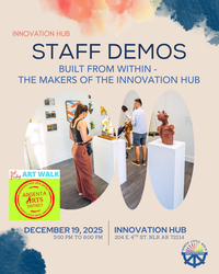 "Built from Within" Art Demonstrations During Argenta 3rd Friday Art Walk at NLR Innovation Hub