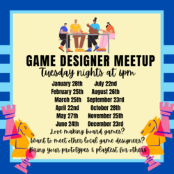 Local Game Designer Meetup Night at Bard & Baker in Troy
