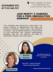 Immigration Seminar November 8th