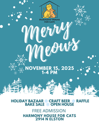 Merry Meows Holiday Bazaar Fundraiser for Harmony House For Cats