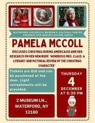 Pamela Mccoll presents Christmas during America250 and Who Was Mrs. Claus?