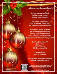 Albuquerque Concert Band Free Holiday Concert at the KiMo Theatre!