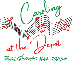 Caroling at the Depot 2025