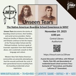 Unseen Tears: The Native American Boarding School Experience in WNY