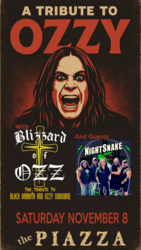 Tribute to OZZY Featuring Blizzard of Ozz with special guests NightSnake