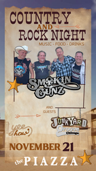 County and Rock Night - Smokin Gunz w Special Guest Junkyard Groove