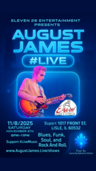 Live Entertainment Saturday- 🎤 August James
