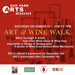 Art and Wine Walk in the Oak Park Arts District