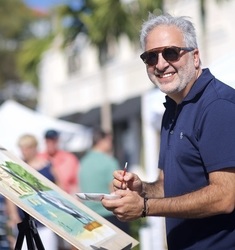 Fort Myers Beach Art Association announces a gallery talk with Shah Hadjebi, Watercolor Artist