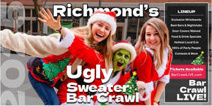 2025 Official Ugly Sweater Bar Crawl Richmond by Bar Crawl LIVE!