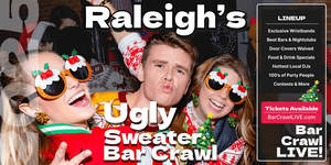 2025 Official Ugly Sweater Bar Crawl Raleigh by Bar Crawl LIVE