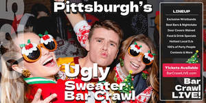 2025 Official Ugly Sweater Bar Crawl Pittsburgh Bar Crawl LIVE!