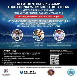 NFL Alumni Training Camp Educational Workshop For Fathers