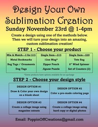 Sublimation Creation Workshop @ Poppin' Off