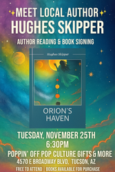 ✨ Meet Local Author Hughes Skipper @ Poppin’ Off ✨