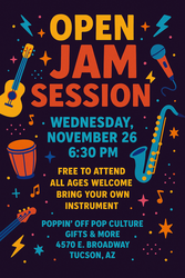 Open Jam Session @ Poppin' Off