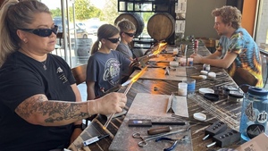 Hot Glass Icicle Ornament Workshop