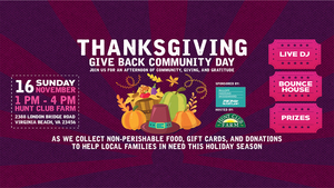Thanksgiving Give Back Community Day at Hunt Club Farm