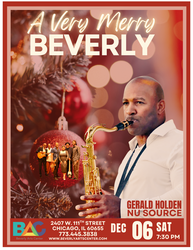 Very Merry Beverly at the Beverly Arts Center with Saxophonist, Gerald Holden and NuSource