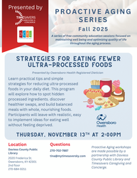 Proactive Aging- Strategies for Eating Fewer Ultra Processed Foods