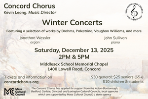 Concord Chorus Winter Concerts 2025