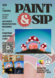 Mystical Mushroom Paint and Sip at Splinter