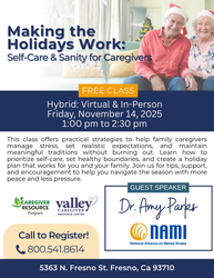 Making the Holidays Work: Self-Care and Sanity for Caregivers