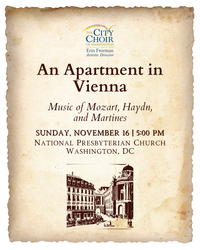 The City Choir of Washington Concert - An Apartment in Vienna
