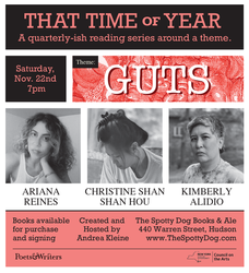 That Time of Year Reading Series: Ariana Reines, Kimberly Alidio, Christine Shan Shan Hou