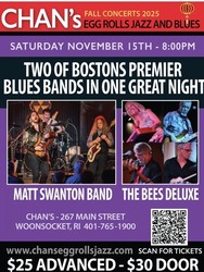 Matt Swanton Band and Bees Deluxe Play Chan's Saturday November 15th!