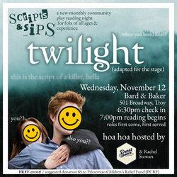 Scrips & Sips: After Dark Play Reading at Bard & Baker in Troy