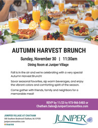 You're Invited: Autumn Harvest Brunch at Juniper Village at Chatham!
