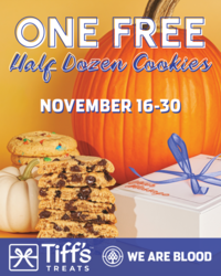 Score Sweets from Tiff’s Treats When You Donate at We Are Blood November 16–30