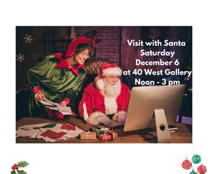 Photos with Santa at 40 West Art Gallery