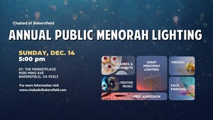 Bakersfield's Annual Public Menorah Lighting