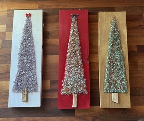Patchwork Crushed Glass Christmas Tree Workshop