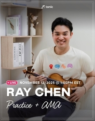 World-renowned Virtuoso Ray Chen – Live Practice Session + AMA Announcement