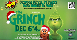10th Annual FREE Peoria Jolly Holiday Outdoor Movie, PJ Party, Night Market & MORE! Sat Dec 6th