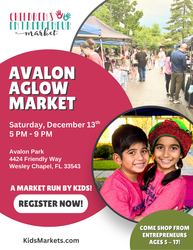 Kids Market at Avalon Aglow in Wesley Chapel