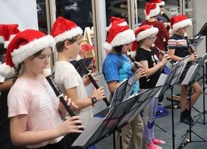Music Rhapsody Orff & Recorder Ensemble Performance at Sandpipers Holiday Boutique