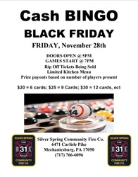 Black Friday Cash Bingo