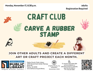 Craft Club: Rubber Stamp Carving