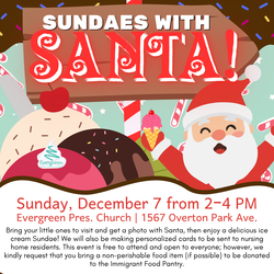 Sundaes with Santa!