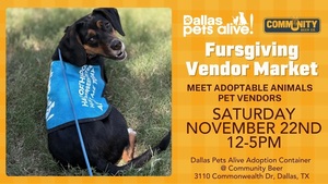 Dallas Pets Alive! Fursgiving Vendor Market