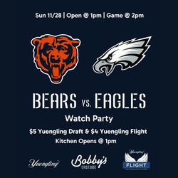 Chicago Bears vs. Eagles | Watch Party @ Bobby's Eastside