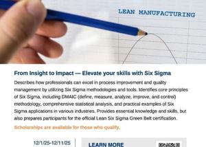 Six Sigma Green Belt Course Kickoff