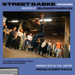 STREET DABKE for Dancers with Samer Karaja of El-Funoun Palestinian Troupe