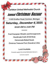 Carleton UMC Christmas Bazaar