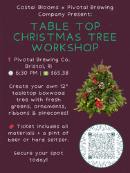 Table Top Christmas Tree Workshop