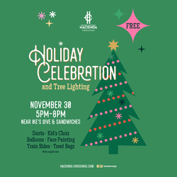 Hacienda Crossings Shopping Center Holiday Celebration And Tree Lighting